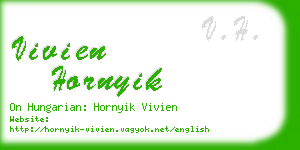 vivien hornyik business card